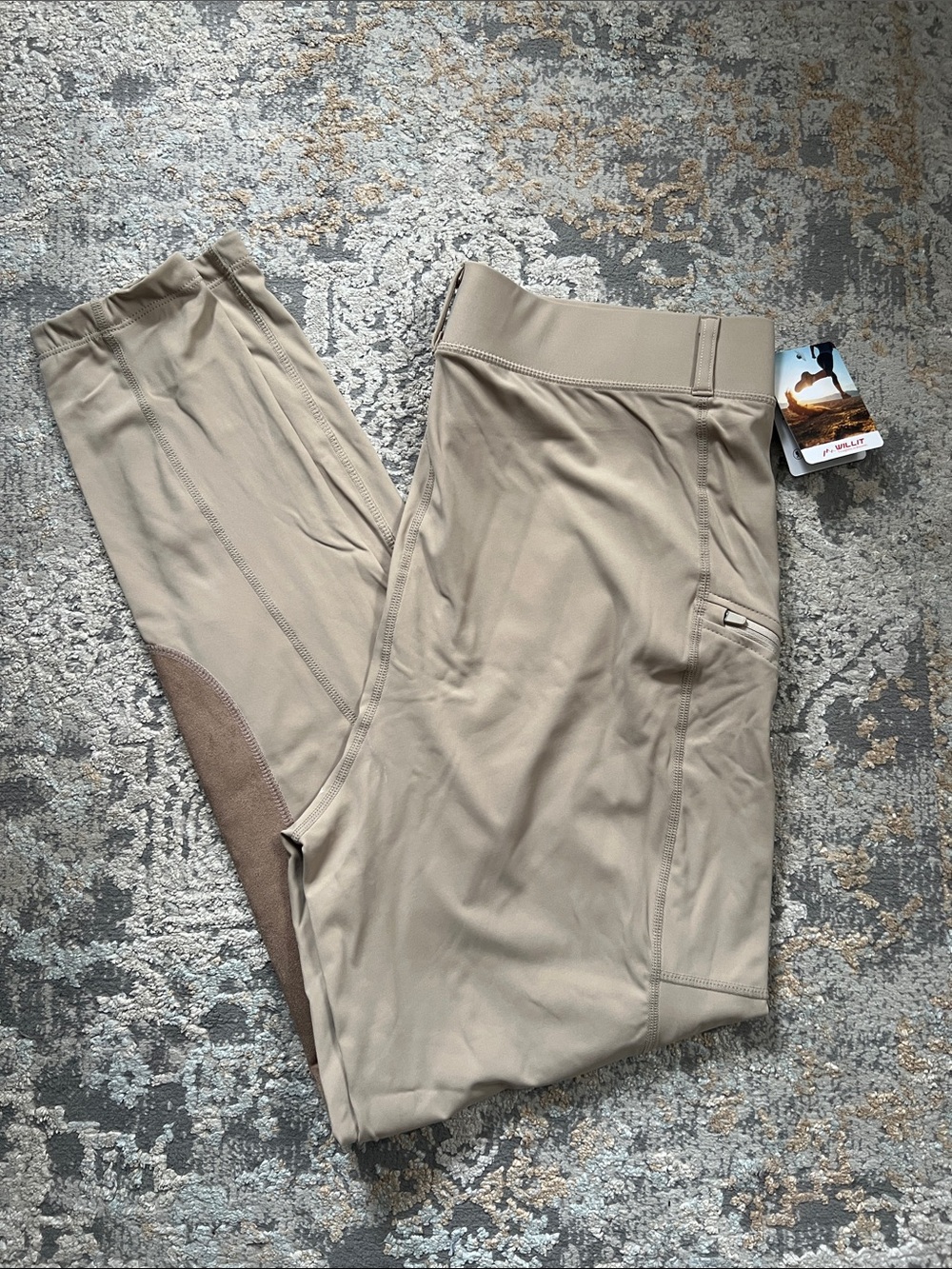 Horseback riding  Performance Stretch Pants - Tan
